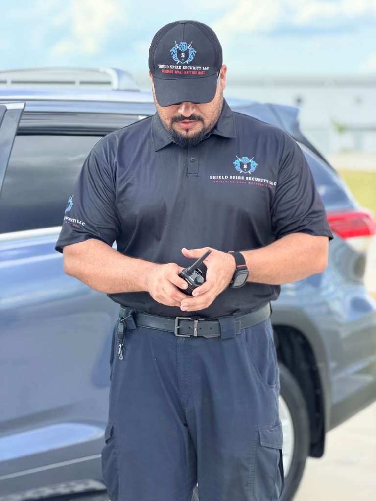 Radio communication and shift coordination between the assigned officer and supervisory oversight.