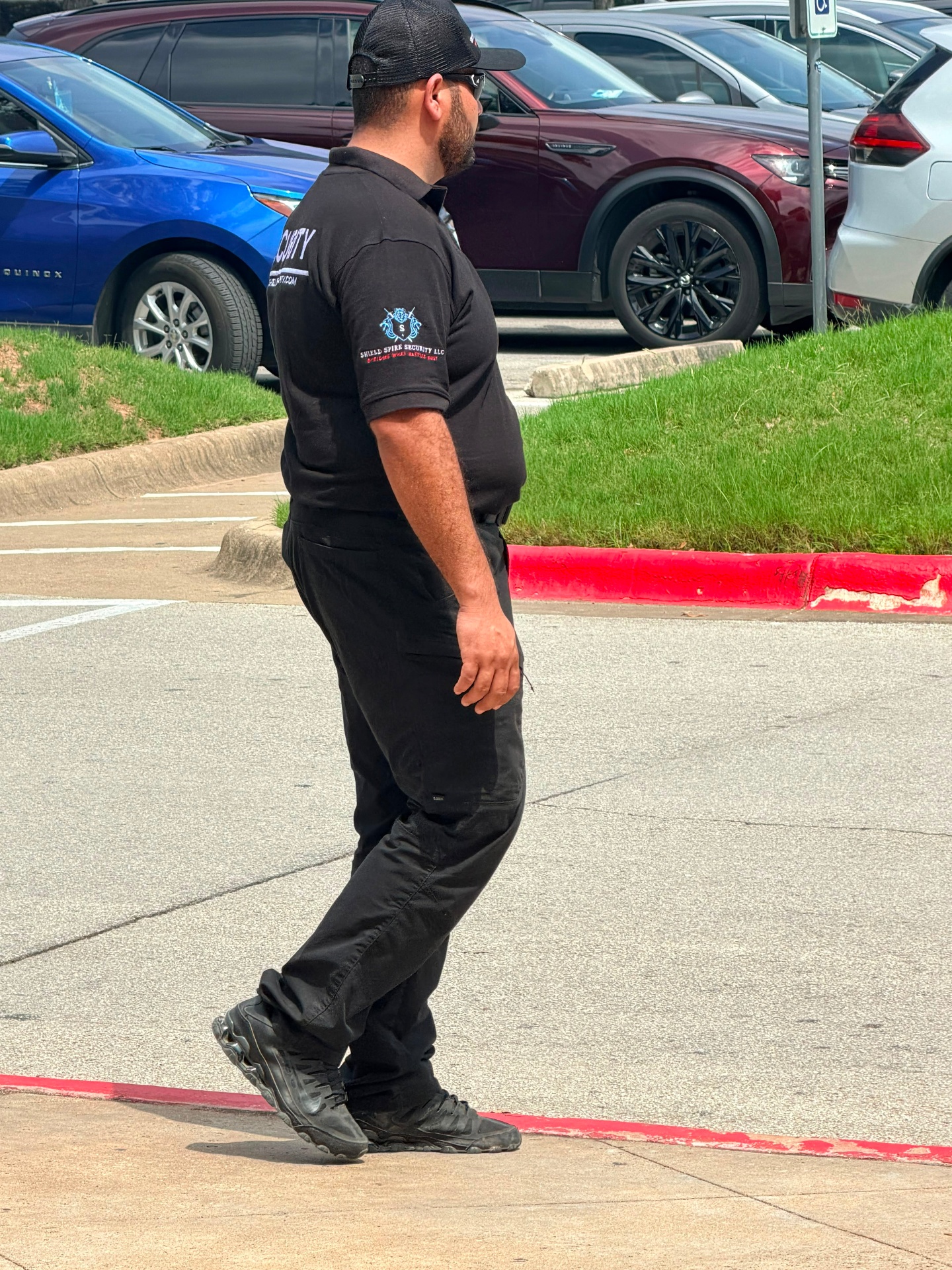 Mobile observation and visible security presence maintained throughout the event venue.